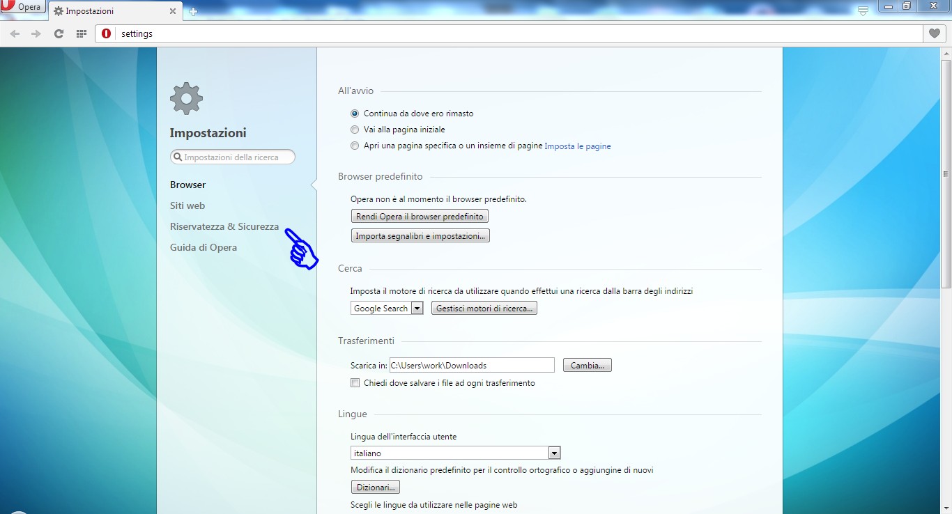 Screenshot Opera Screenshot Opera